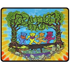 Dancing Bears Grateful Dead Fleece Blanket (medium) by Cendanart