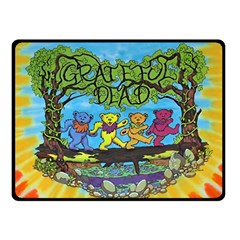 Dancing Bears Grateful Dead Two Sides Fleece Blanket (small) by Cendanart