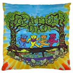 Dancing Bears Grateful Dead Large Premium Plush Fleece Cushion Case (one Side) by Cendanart