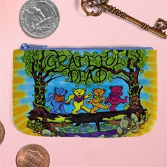 Dancing Bears Grateful Dead Large Coin Purse by Cendanart