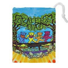 Dancing Bears Grateful Dead Drawstring Pouch (5xl) by Cendanart