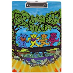 Dancing Bears Grateful Dead A4 Acrylic Clipboard by Cendanart