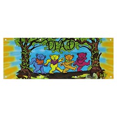 Dancing Bears Grateful Dead Banner And Sign 8  X 3  by Cendanart