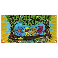 Dancing Bears Grateful Dead Banner And Sign 8  X 4  by Cendanart