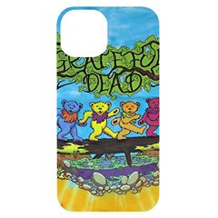 Dancing Bears Grateful Dead Iphone 14 Black Uv Print Case by Cendanart