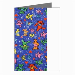 Grateful Dead Bears Pattern Greeting Cards (pkg Of 8) by Cendanart