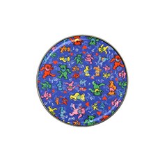 Grateful Dead Bears Pattern Hat Clip Ball Marker (4 Pack) by Cendanart