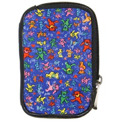 Grateful Dead Bears Pattern Compact Camera Leather Case by Cendanart