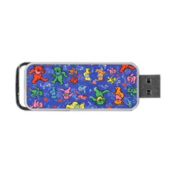 Grateful Dead Bears Pattern Portable Usb Flash (one Side) by Cendanart