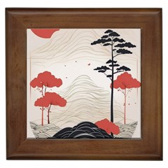 Japanese Nature Spring Garden Framed Tile by Ndabl3x