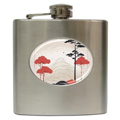 Japanese Nature Spring Garden Hip Flask (6 Oz) by Ndabl3x