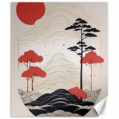 Japanese Nature Spring Garden Canvas 20  X 24  by Ndabl3x