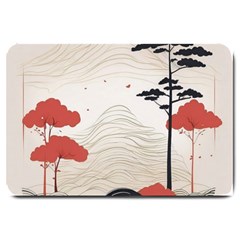 Japanese Nature Spring Garden Large Doormat by Ndabl3x