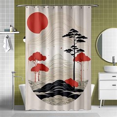 Japanese Nature Spring Garden Shower Curtain 48  X 72  (small)  by Ndabl3x