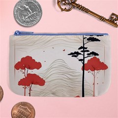 Japanese Nature Spring Garden Large Coin Purse by Ndabl3x