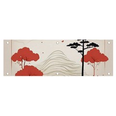 Japanese Nature Spring Garden Banner And Sign 6  X 2  by Ndabl3x