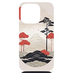 Japanese Nature Spring Garden Iphone 14 Pro Black Uv Print Case by Ndabl3x