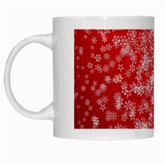 Christmas New Year Snowflake Deer White Mug by Ndabl3x