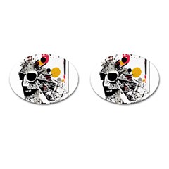 You Wanna Know The Real Me? Cufflinks (oval) by essentialimage