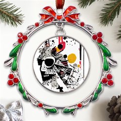 You Wanna Know The Real Me? Metal X mas Wreath Ribbon Ornament