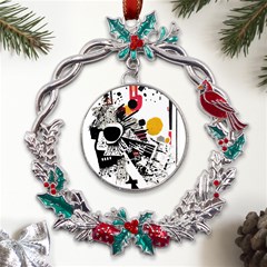 You Wanna Know The Real Me? Metal X mas Wreath Holly Leaf Ornament