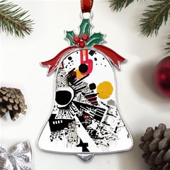 You Wanna Know The Real Me? Metal Holly Leaf Bell Ornament