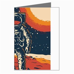 Vintage Retro Space Posters Astronaut Greeting Card by Sarkoni