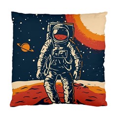 Vintage Retro Space Posters Astronaut Standard Cushion Case (one Side) by Sarkoni