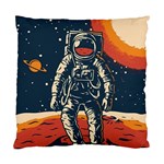 Vintage Retro Space Posters Astronaut Standard Cushion Case (Two Sides) Front