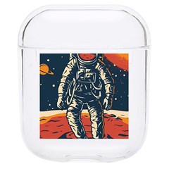 Vintage Retro Space Posters Astronaut Hard Pc Airpods 1/2 Case by Sarkoni