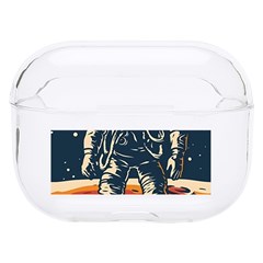 Vintage Retro Space Posters Astronaut Hard Pc Airpods Pro Case by Sarkoni