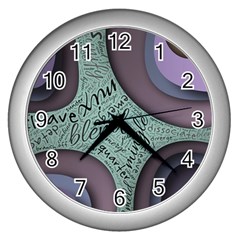 Converge Diverge Mingle Mix Divide Wall Clock (silver) by Paksenen