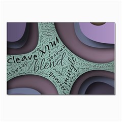 Converge Diverge Mingle Mix Divide Postcard 4 x 6  (pkg Of 10) by Paksenen