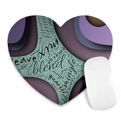 Converge Diverge Mingle Mix Divide Heart Mousepad by Paksenen