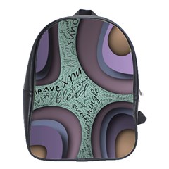 Converge Diverge Mingle Mix Divide School Bag (large) by Paksenen