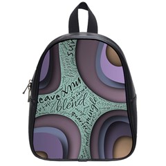 Converge Diverge Mingle Mix Divide School Bag (small) by Paksenen