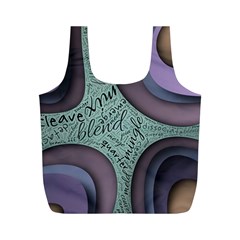 Converge Diverge Mingle Mix Divide Full Print Recycle Bag (m) by Paksenen