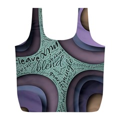 Converge Diverge Mingle Mix Divide Full Print Recycle Bag (l) by Paksenen