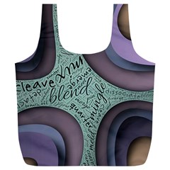 Converge Diverge Mingle Mix Divide Full Print Recycle Bag (xl) by Paksenen