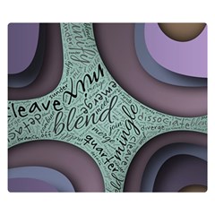 Converge Diverge Mingle Mix Divide Two Sides Premium Plush Fleece Blanket (small) by Paksenen