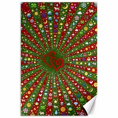 Emoji Hearts Valentine Universe Canvas 24  X 36  by Paksenen