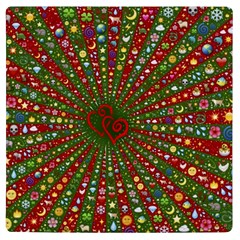 Emoji Hearts Valentine Universe Uv Print Square Tile Coaster  by Paksenen