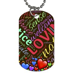 Loving Practice Agape Heart Dog Tag (one Side) by Paksenen