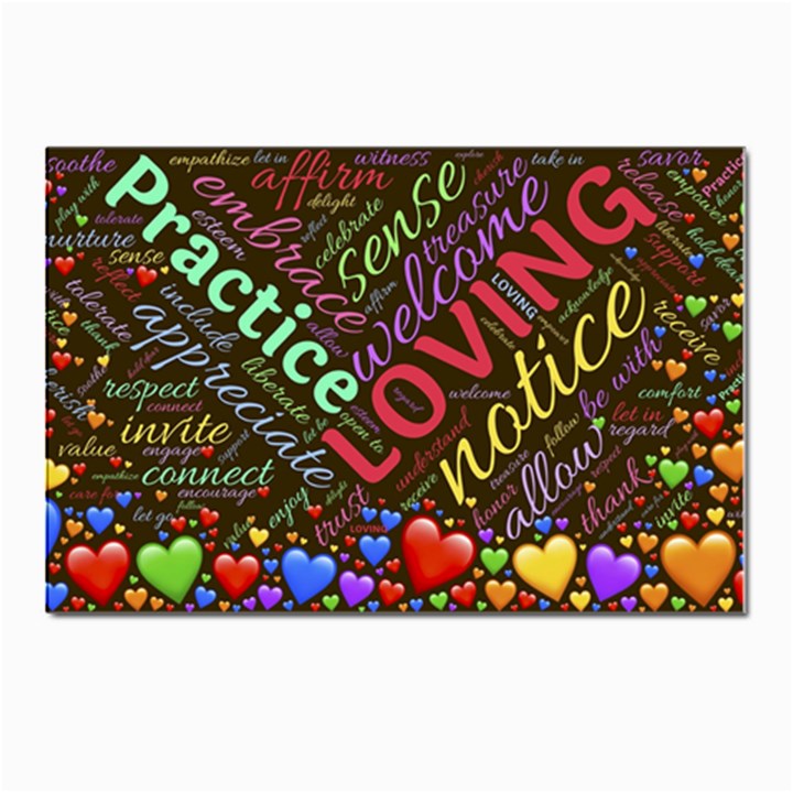 Loving Practice Agape Heart Postcard 4 x 6  (Pkg of 10)