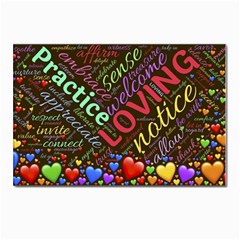 Loving Practice Agape Heart Postcards 5  X 7  (pkg Of 10) by Paksenen