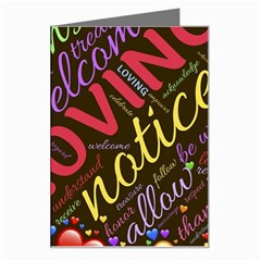 Loving Practice Agape Heart Greeting Card by Paksenen