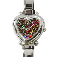 Loving Practice Agape Heart Heart Italian Charm Watch by Paksenen