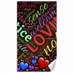 Loving Practice Agape Heart Canvas 40  X 72  by Paksenen