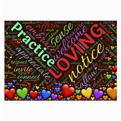 Loving Practice Agape Heart Large Glasses Cloth by Paksenen