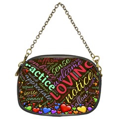 Loving Practice Agape Heart Chain Purse (two Sides) by Paksenen